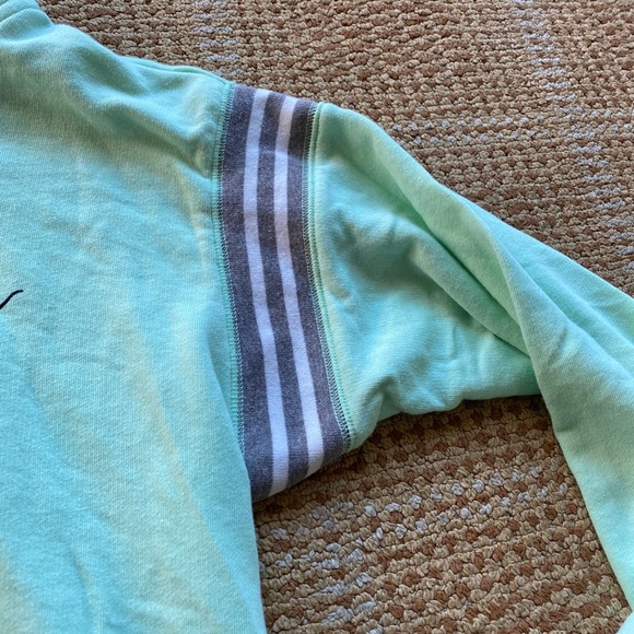 PINK 1/4 zip sweatshirt. Mint Green - Picture 3 of 6